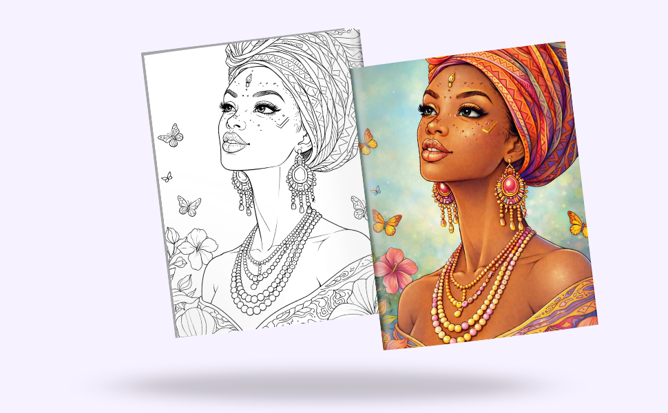 coloring book mockup